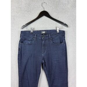 Paige Federal Jeans Mens 30x30 Blue Dark Wash Straight Stretch Denim Casual Men